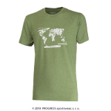 Bambusové tričko Svět (zelená)