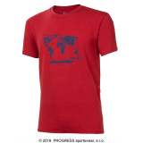 Bambusové tričko Svět (červená)