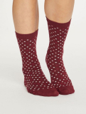 Dámské bambusové ponožky Spotty (červená)