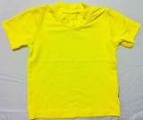 Dětské bambusové tričko s krátkým rukávem (žlutá)