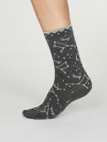 Zodiac bambusové ponožky (panna tmavě šedá)