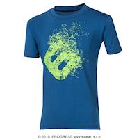 Dětské bambusovové tričko E-xplosive (modrá)