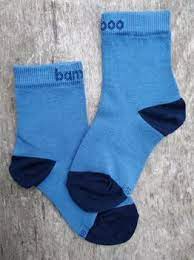 Dětské bambusové ponožky Hugo (jeansová)