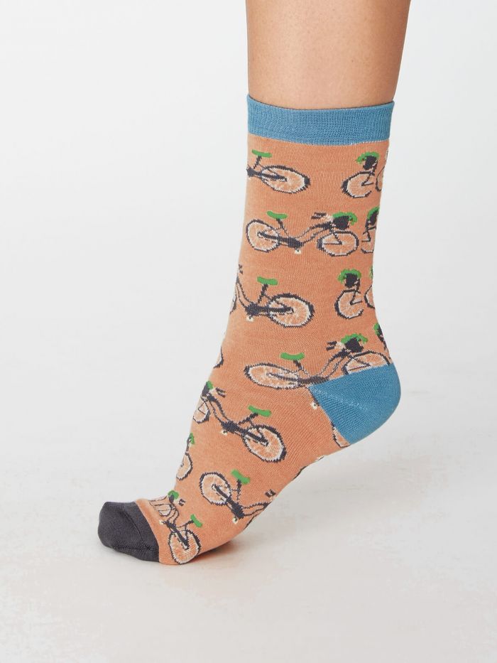 Dámské bambusové ponožky Cyclo (oranžová)