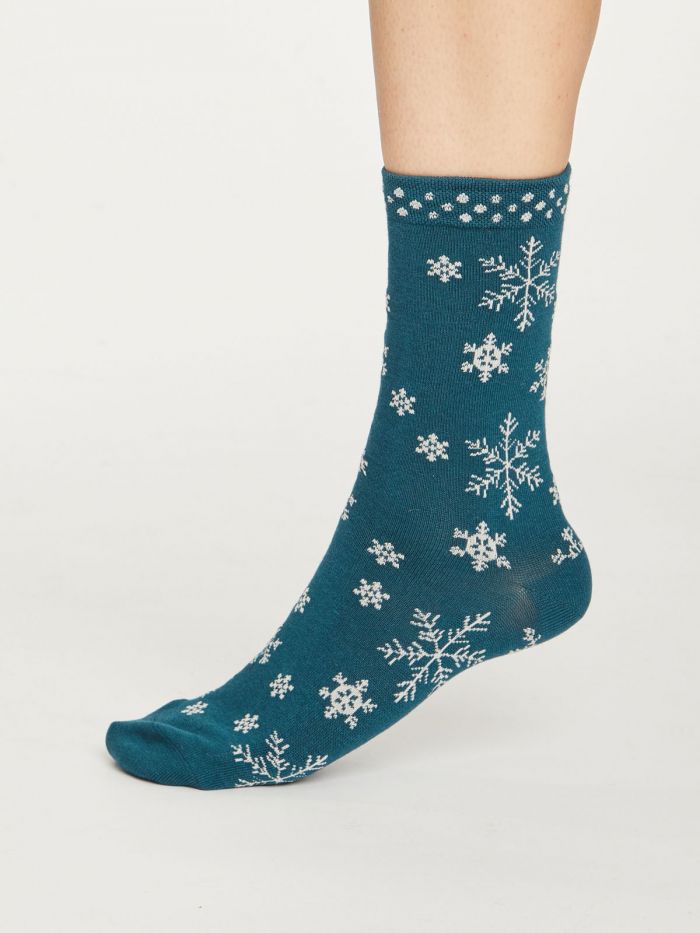 Dámské bambusové ponožky Snowflake