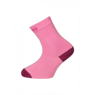 Dětské bambusové ponožky Hugo (růžová s fialovou)