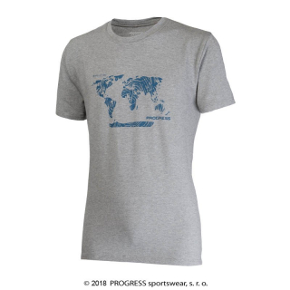 Bambusové tričko Svět (šedá)