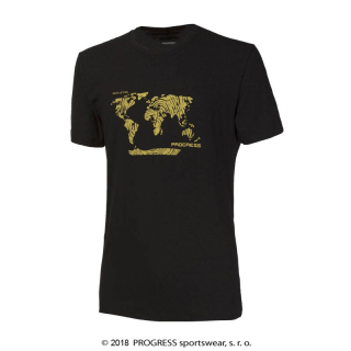 Bambusové tričko Svět (černá)