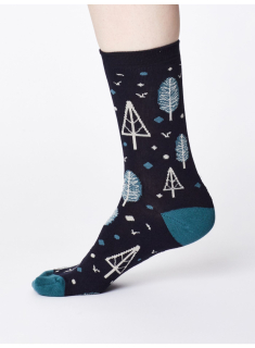 Bambusové ponožky Erskie (tmavě modrá)