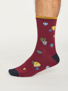 Pánské bambusové ponožky Explorer (červená)