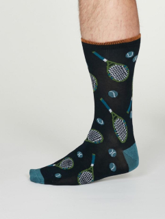 Pánské bambusové ponožky Tenis (modrá)